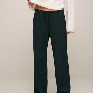 BRAND NEW Reformation Hudson Pants Black size L NWT UNOPENED with pockets NIB